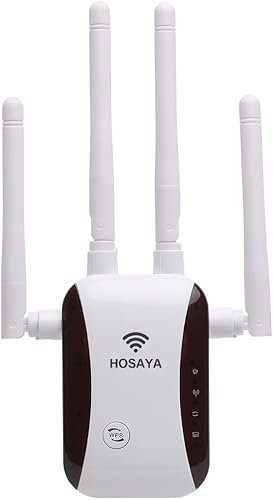 Miniatura 2 de Amplificador de señal WiFi para casa de hasta 5000 pies cuadrados y 40 dispositivos, antena WiFi externa x 4, puerto RJ45 x 1, WPS, configuración