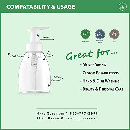 Bar5F Foaming Soap Dispenser Pump Bottle For Dr. Bronner's Castile Liquid Soap 8.5-Ounce Pack Of 2 #TOP1