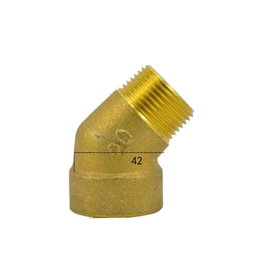 3/4" BSPP Female To Male Brass 45 Degree Elbow Pipe Fitting Coupler Connector Water Gas Oil