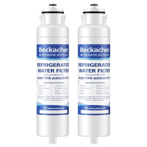 Beckacher HX2017FR-A/HX2017F-A Water Filter Replacement for Hisense 2 Pack