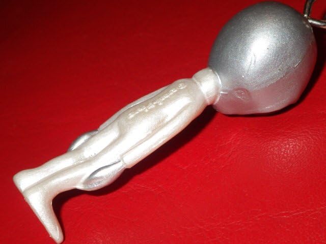 Amazon.co.jp: 90'S 宇宙人 キーホルダー 10 グレイ 白