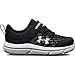 Under Armour Boys' Infant Assert 10 Alternate Closure, (001) Black/White/White, 8K, US