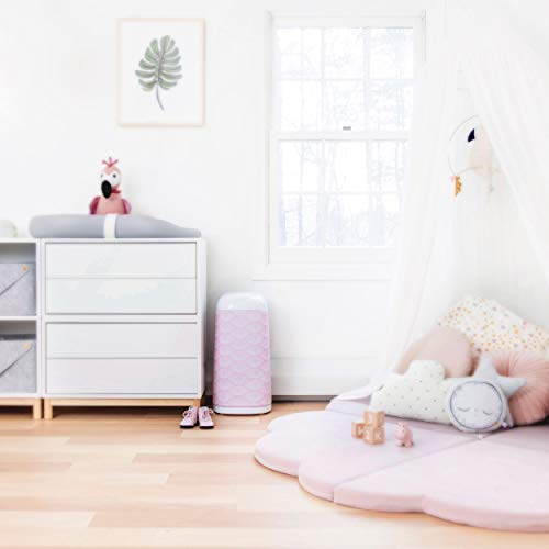 Angelcare - Cubo de basura con pañales y recarga antiolores/gran capacidad, antibacteriano, uso simple, vestir, color blanco - imagen 4