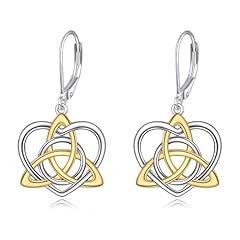 Celtic leverback earrings