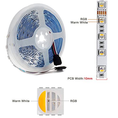 Tira de LED 24V RGBWW 5m 300 LEDs para interior miniatura 4