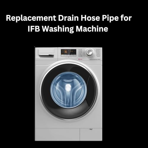 Image of Front Load Washing Machine Outlet Drain & Extension Pipe .Multiple size (1.5 Meter, 2 Meter, 3 Meter,5 Meter) Grey (1.5 Meter)