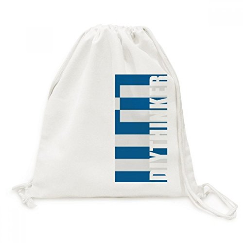 Sac cordon en toile drapeau Grèce pour voyage et loisirs quotidiens