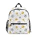 QMIN Kinder Rucksack Sport Fußball Trophäe Muster Kleine Kleinkind Vorschule Schultertasche Reise Elementar Kindergarten Schule Taschen für Mädchen Jungen Kinder