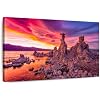 ElephantStock - Mono Lake Sunset Hues Wall Art - Horizontal Canvas Wall Art - Living Room Wall Decor - Photography Nature Canvas Art - Orange And Blue Decor - 51" x 34"