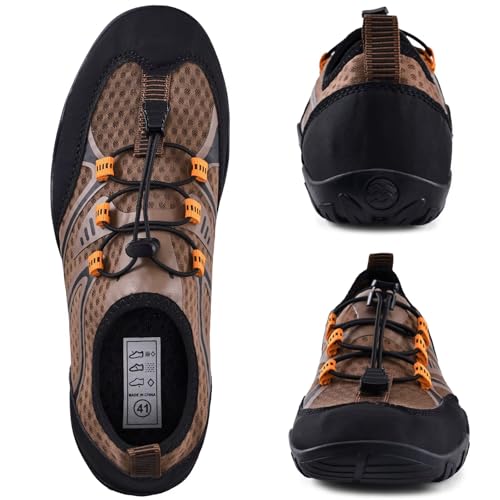 Image of WateLves Water Shoes Mens Womens Barefoot Beach Swim Shoes Quick-Dry Aqua Socks Pool Shoes for Surf Yoga Water Aerobics