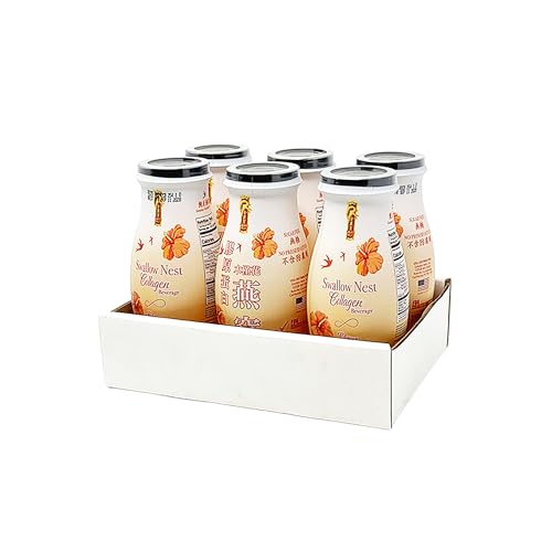 Golden Nest Collagen Bird Nest Drink, Hibiscus, 240ml, Pack of 12