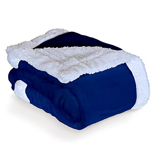 Everlasting Comfort Plush Sherpa Fleece Blanket - Dual Sided, Reversible Sherpa Throw Blanket - Warm, Comfy, Ultra Soft Throw Blanket - Image 2
