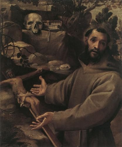 Toile Sainte Annibale Carracci affiche portrait pour salon chic 60x90cm
