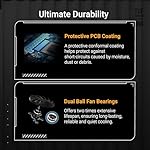 ASUS TUF Gaming GeForce RTX ™ 5060 8GB GDDR7 OC Edition Gaming Graphics Card (PCIe® 5.0, HDMI®/DP 2.1, 3.1-Slot, Military-Grade Components, Protective PCB Coating, axial-tech Fans) - Image 3