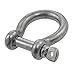 Produktbild 10mm 3/8"304 Edelstahl Schraubbolzen Anker Bogen Schäkel Gabelkopf für Takelage