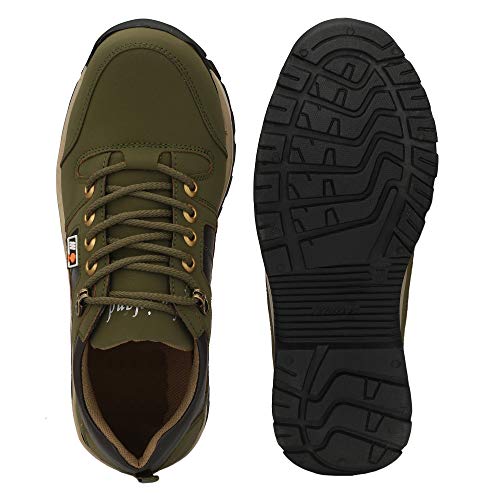 Image of Shoe Island Solid Black Premium Leatherette Ankle Length Casual Boots for Men