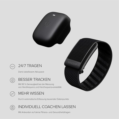 Image of Whoop 4.0 with 12 Month Subscription - Wearable Health, Fitness & Activity Tracker - Continuous Monitoring, Performance Optimization, Heart Rate Tracking - Improve Sleep, Strain, Recovery, Wellness