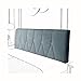 Headboard Bedside Cushion Technology Cloth Reading Pillows Lumbar Support Large Backrest Upholstered for Bedroom Sofa Bed 4 Colors (Color : Creamy-White Size : 150CMX60CMX10CM) (Vintage Blue 180CMX