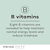 Prime Fifty Fighting Fatigue Supplement – 28 Day Supply – Energy Tablet with Vitamin B12, Magnesium & Iron for Over 50s – Co-Enzyme & C, D & B Vitamin Tablets for Tiredness & Fatigue - Image 5