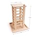 andwe Hay Feeder Less Wasted Wooden Food Feeding Rack for Rabbit Guinea Pig Chinchilla - Standing Pet-self Feeding Hay Manage