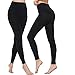 Produktbild MANZI Thermostrumpfhose Damen,2er Pack Blickdichte Winter Schwarz Strumpfhosen 400 DEN ohne Fuß