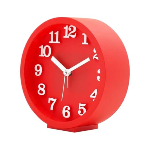 Reloj despertador silencioso CFWSHJ con campana mecánica para una mesita de noche sin tictac