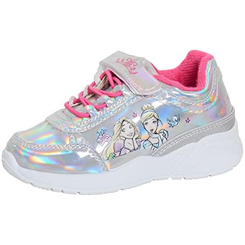 Disney Princess Silver and Pink Trainers for Girls Cover