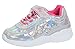Disney Prinzessin Mädchen Turnschuhe Hologramm Silber Sportschuhe Kinder Running Sneakers Ariel Rapunzel Belle Cinderella, silber, rosa, 25 EU