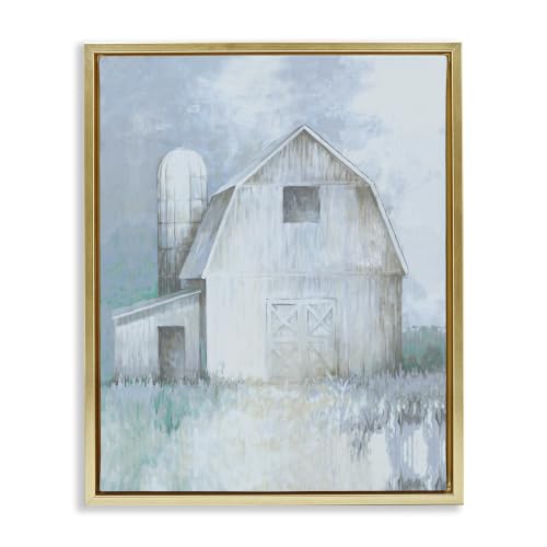 Modern Country Barn Contemporary, 24 x 30 Inch Canvas in Floater Frame