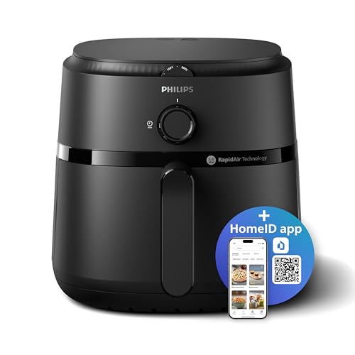 Philips Airfryer XL - 6.2L 1700W Analogue 12 Cooking Functions Rapid Air Technology Black - NA130/00