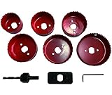 Vigor-Blinky Seghe a Tazza Set 9 Pezzi Acciaio al Carbonio 51-86mm - 2