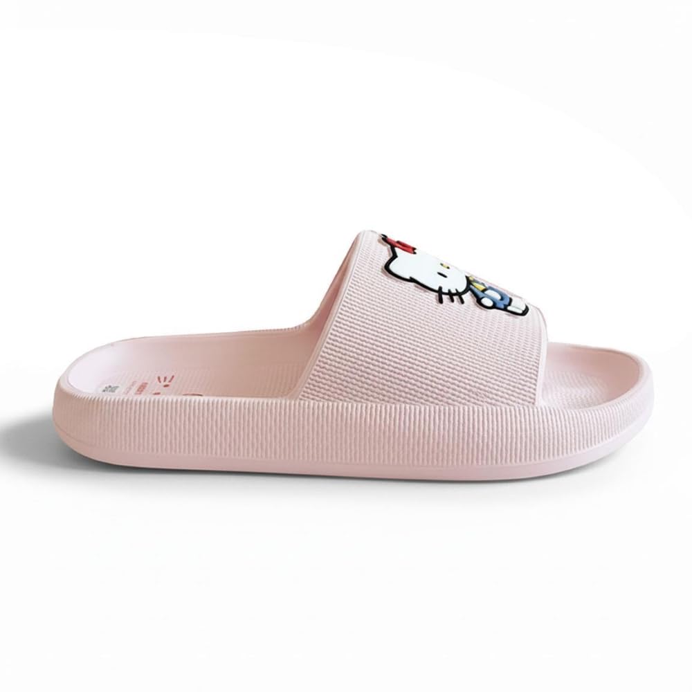 Eva Hello Kitty japonki dla chłopców i dziewcząt - antypoślizgowe sandały plażowe Hello Kitty dla dzieci, wygodne i lekkie klapki na basen, lato i do codziennego użytku