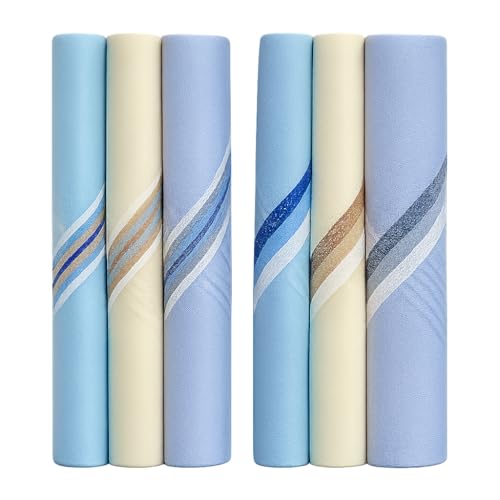 Image of Royal Mart Cotton Handkerchief for Men's - 15 In Full Face Cover | Soft, Skin-Friendly, Lightweight & Absorbent | Reusable Pocket Hanky for Daily Use (Multicolor) (Pack of 6)