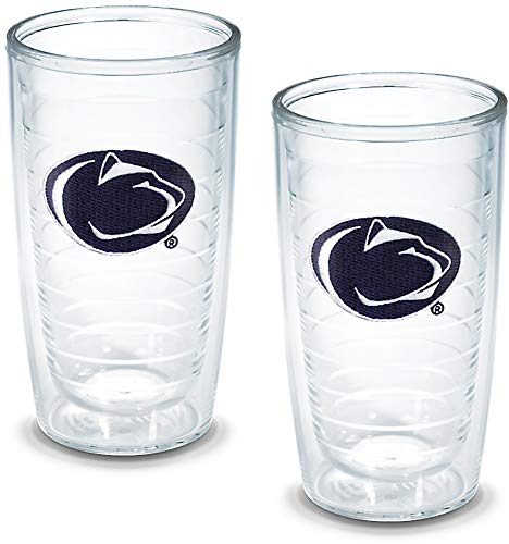 Tervis Made in USA Double Walled Penn State University Nittany Lions Insulated Tumbler Cup Keeps Drinks Cold & Hot, 16oz 2pk, Primary Logo