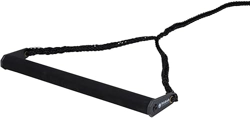 Radar Cuerda de esquí acuático BarLock de carbono, mango de 1.062 pulgadas de diámetro, carbono/negro