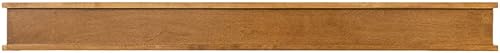 Miniatura 8 de Modern Ember Muirwood - Estante de madera de arce para chimenea de 48 pulgadas  Acabado de poliuretano transparente, elegante diseño de transición