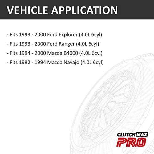 Clutchmaxpro Performance Stage 2 Clutch Kit With Slave Cylinder Compatible With 1993-2000 Explorer Ranger 1994-2000 Mazda B4000 1992-1994 Navajo 4.0L (Cp07096Hdws-St2) #TOP1
