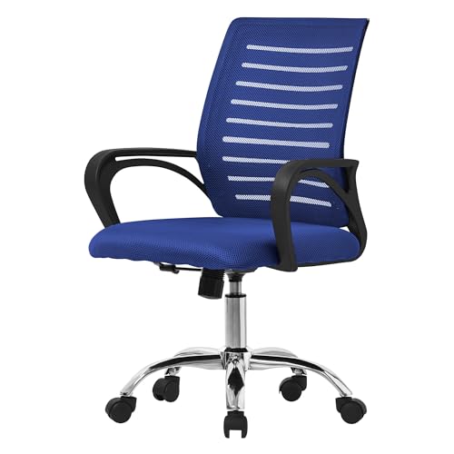 ML Design Silla de Oficina Ergonómica Azul