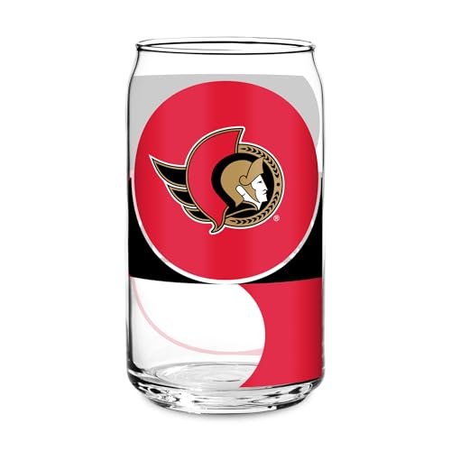 Rico Industries NHL Hockey Ottawa Senators Standard 16-oz Class Can Shaped