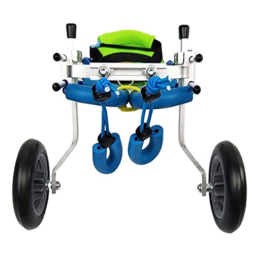 GUIXAN Silla de Ruedas para Perros y Mascotas, Silla de Ruedas para Perros con Patas traseras asistidas, Bicicleta estática, Scooter, arnés de Movilidad para Perros, Asiento de Coche para