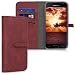 Produktbild kwmobile Samsung Galaxy J3 (2017) DUOS Hülle - Kunstleder Wallet Case für Samsung Galaxy J3 (2017) DUOS mit Kartenfächern und Stand - Dunkelrot