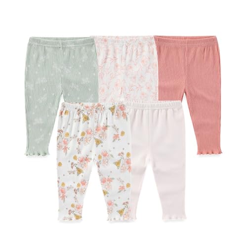 Image of Unisex Baby 5-Pack Long Pants Boys Girls Toddler Cotton Shorts Gift Set