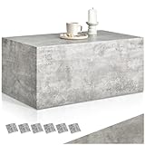 Photo Gallery tectake®, tavolino da caffè, tavolino salotto, mobile sala basso, tavolo divano, comodino, moderno, design minimalista, base con feltrini, tavolo soggiorno - legno mdf effetto cemento, 90 x 50 x 40 cm Photo Gallery tectake®, tavolino da caffè, tavolino salotto, mobile sala basso, tavolo divano, comodino, moderno, design minimalista, base con feltrini, tavolo soggiorno - legno mdf effetto cemento, 90 x 50 x 40 cm