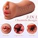 2in1 Masturebastorfor Men Realistic Textured 3D Tight Sleeve Male Masterburters, Pussy Footing for Man Pocket Puzzy Silicone Woolen Mastusbafor Hands for Man Games Underwear F5