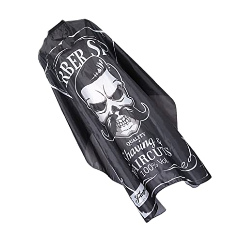 Healvian Parrucchiere Densità Grembiule Protettivo per Salone e Domestico Mantello per Taglio e Styling con Design Teschio Divertente