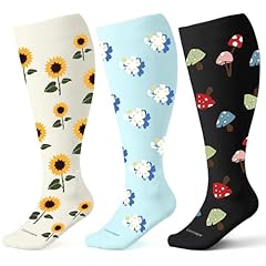 3 Pairs-Sunflower/Flower/Mushroom
