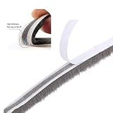 Draught Excluder for Doors Windows, 10m(L) X 9 mm(W) X 9mm(T) Self-Adhesive Draft Excluder for Windows Insulation, Garage Door Window Draft Excluder Weather Proof Seal Strip, Wardrobe Door Brush Strip - Image 5