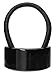 France Luxe Rectangle Ponytail Holder - Black