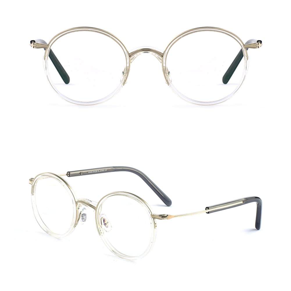 RICCIE Gafas de Lectura multifocales progresivas Anti luz Azul de Titanio Puro, HD Lente de Lectura de Resina asférica dioptrías +1,0 a +3,0,05,+2.25