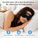 fsmart Schlafaugenmaske mit Kopfhörern, Bluetooth 5.4, Verdunkelungs-Schlafmaske mit Bluetooth-Kopfhörern und HiFi-Stereo-In-Ear-Ohrhörern, 3D-Augenmaske zum Schlafen, Reisen und Meditieren